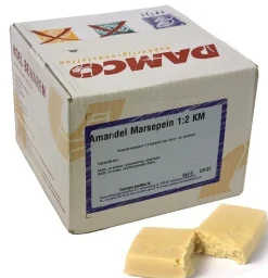 Amandel Marsepein 1:2 Naturel KM (vorm/vul kw.) Damco 10kg
