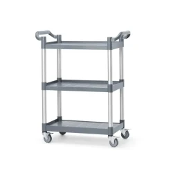 AmerBox Serveerwagen klein van polypropyleen - 3 planken