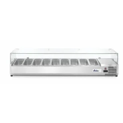 Arktic Opzetkoelvitrine met glas 9x GN 1/3