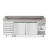 Arktic Pizzawerkbank met 2 deuren en 7 lades 280L