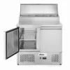 Arktic Saladette met 2 deuren en verhoogde GN vitrine 300L