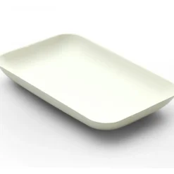 Bagastro Suikerriet Bord Rechthoek 12x8x1,5cm 40st.