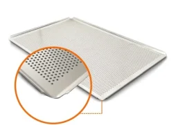 Bakplaat Aluminium Geperforeerd 60x40cm (open hoeken 45°)