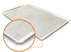 Bakplaat Aluminium Geperforeerd 60x40cm (dichte hoeken 45°)