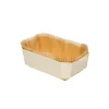 Bakvorm Hout Rechthoek 17,5x11x6cm + Bakpapier (per stuk)