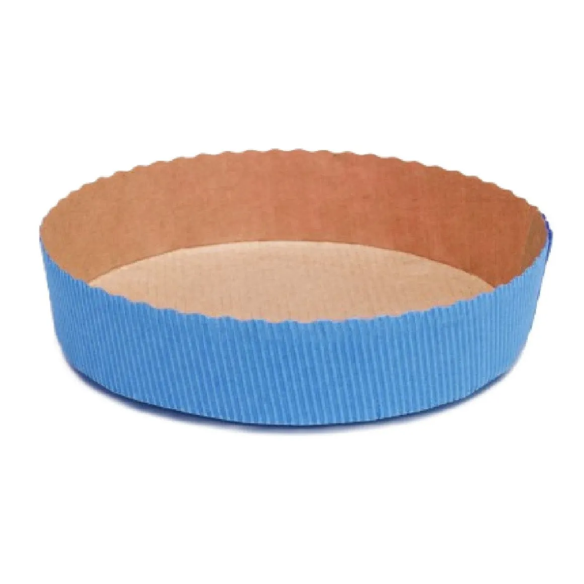Bakvorm Karton Rond Ø15,5x3,5cm Blauw (per stuk)