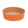 Bakvorm Karton Rond Ø10x3cm Oranje (per stuk)