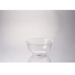 Beslagkom transparant met voet 0,4 liter (Ø13 cm)