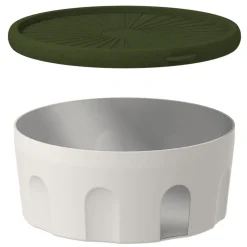 Biesse Bewaardoos Rond Luchtdicht Groen/Transparant 1,5L