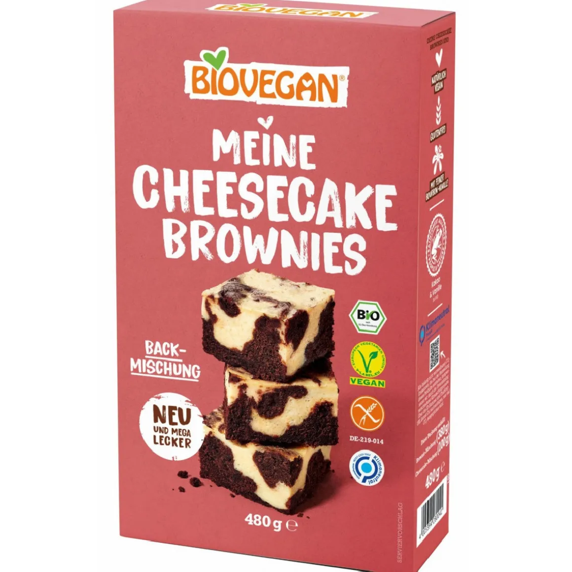 BioVegan Cheesecake Brownie Mix Biologisch 480g