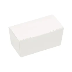 Bonbondoosje Wit Glans -2 bonbons- 25 stuks