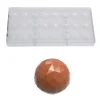 Bonbonvorm Chocolate World Bol Facet (24x) 25x12mm