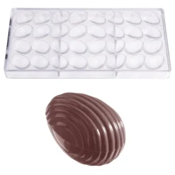 Bonbonvorm Chocolate World Gestreept Ei (32x) 32x22x11mm