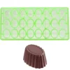 Bonbonvorm Chocolate World GL Cuvette Ovaal (24x) 35x26mm**