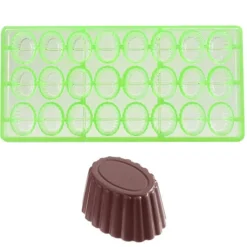 Bonbonvorm Chocolate World GL Cuvette Ovaal (24x) 35x26mm**