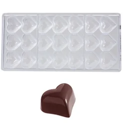 Bonbonvorm Chocolate World Hartje Bol (21x) 30x36x19 mm