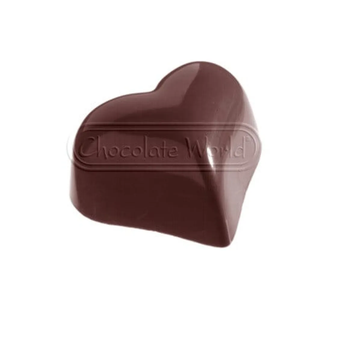 Bonbonvorm Chocolate World Hartje Bol (21x) 30x36x19 mm