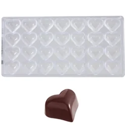 Bonbonvorm Chocolate World Hartje klein (28x) 31x27x17 mm