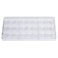 Bonbonvorm Chocolate World Halve Bol Facet (24x) Ø30x15mm