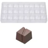 Bonbonvorm Chocolate World Kubus met Streep (24x) 25mm