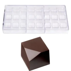 Bonbonvorm Chocolate World Kubus Forgey (24x) 23x20mm
