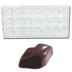 Bonbonvorm Chocolate World Lippen (21x) 49x26x17 mm