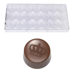 Bonbonvorm Chocolate World Praline Kroon (21x) Ø30,5x16mm