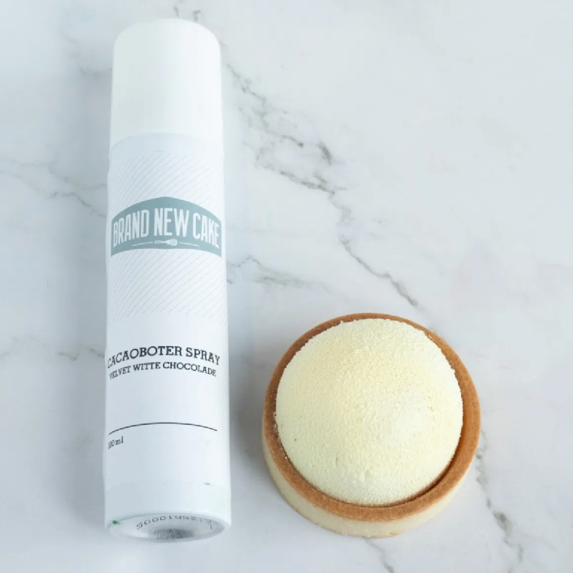 BrandNewCake Cacaoboter spray Velvet Witte choco kleur 100ml