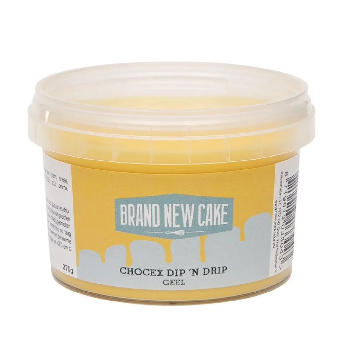 BrandNewCake Chocex Dip 'n Drip Geel 270g