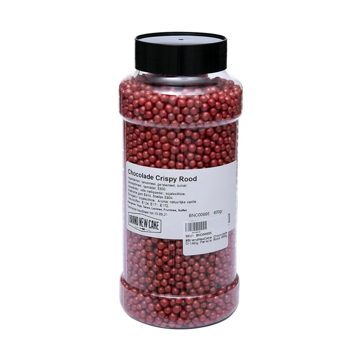 BrandNewCake Chocolade Crispy Parels Rood 600g