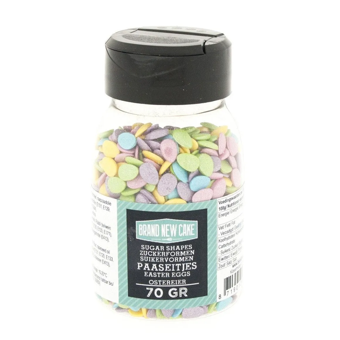 BrandNewCake Confetti Ei Vormpjes 70gr.