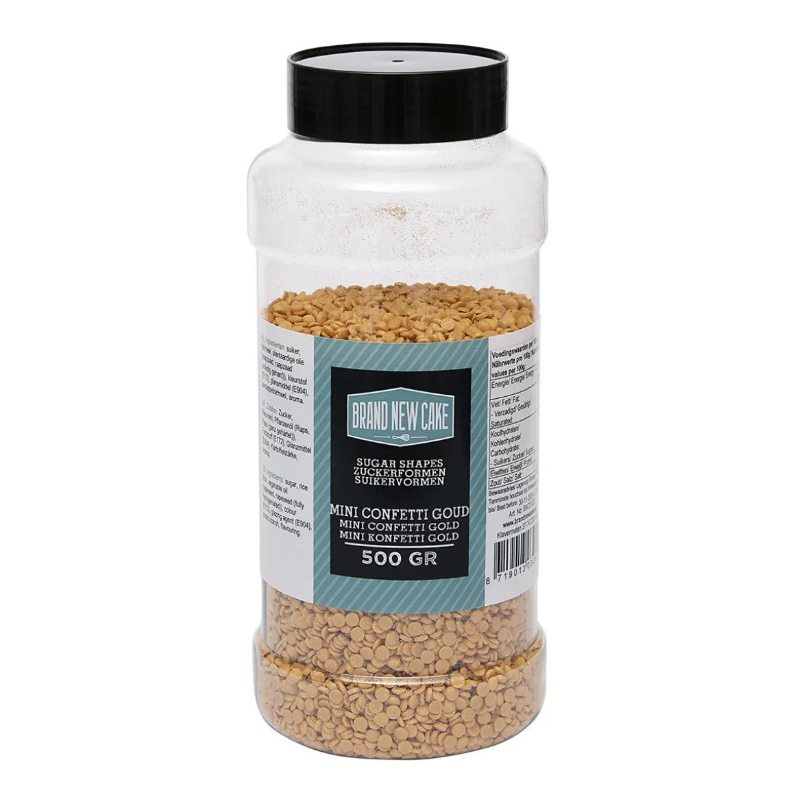 BrandNewCake Confetti Goud 4mm 500gr.