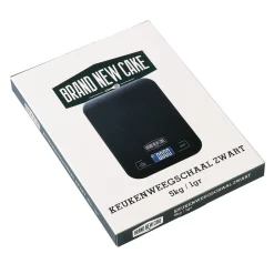 BrandNewCake Keukenweegschaal Zwart 5kg / 1gr