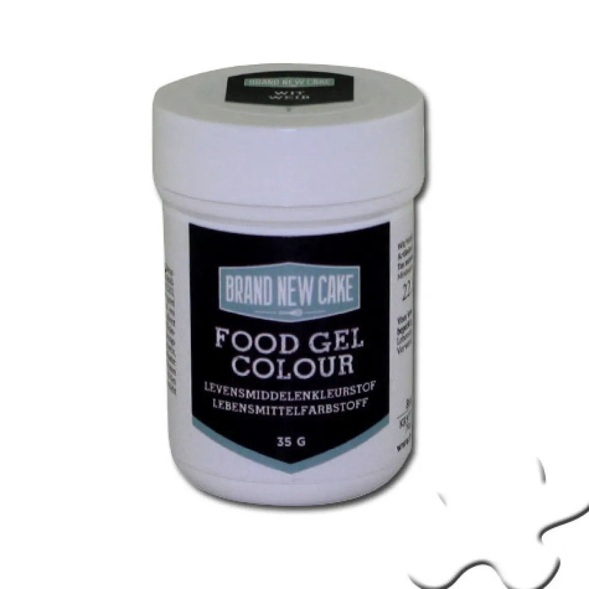 BrandNewCake Kleurstof Gel Wit 35gr
