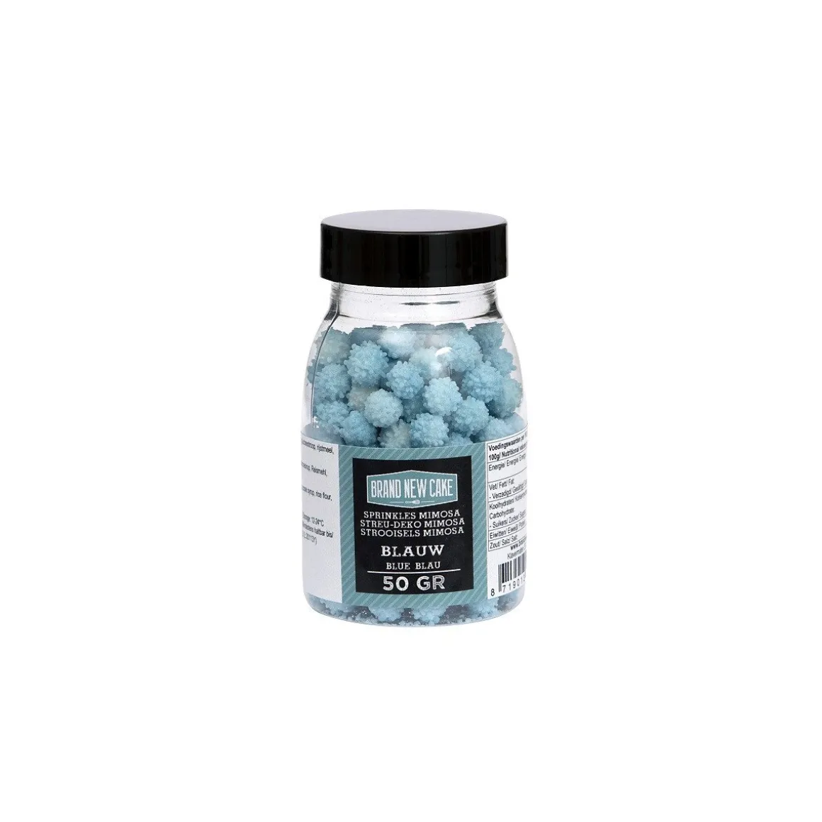 BrandNewCake Mimosa Sprinkles Blauw 50gr.