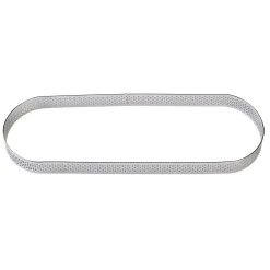 BrandNewCake Taartring RVS Ovaal Geperforeerd 27x8x2cm**