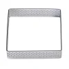 BrandNewCake Taartring RVS Vierkant Geperforeerd 8x2cm**