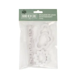BrandNewCake Wolken & Gras Uitsteker Set/5