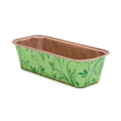 Cakevorm Karton 15,8x5,5x5,2cm Groen (per stuk)