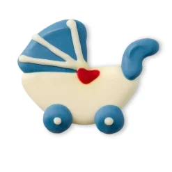 Callebaut Chocoladedecoratie Kinderwagen Blauw 90st