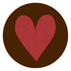 Callebaut Chocoladedecoratie Munt met Hart 280st.**