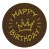 Callebaut Chocoladedecoratie Happy Birthday 280st.
