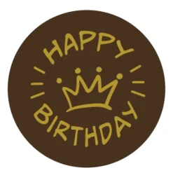 Callebaut Chocoladedecoratie Happy Birthday 280st.