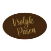 Callebaut Chocoladedecoratie Vrolijk Pasen Ovaal 224st.