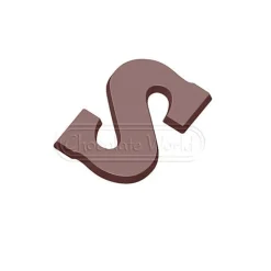 Chocoladebloklettervorm Chocolate World 200 gr. Letter S
