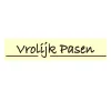 Chocoladedecoratie Vrolijk Pasen 120 stuks