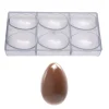 Chocolade Holvorm Chocolate World Ei Facet (6x) 86x56x30mm