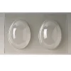 Chocolade Holvorm Pasen Half-Ei Glad (2x) 11x8x4cm.