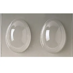 Chocolade Holvorm Pasen Half-Ei Glad (2x) 12,5x9,4x4,4cm.