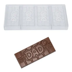 Chocolademal Chocolate World Tablet Best Dad (4x) 118x50mm